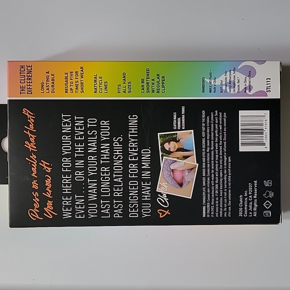 Clutch Nails - Extra Long Stilleto - Dumpster Fire - Picture 2 of 3